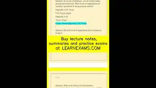 BIO WGU STUDY FOR OA C190 QUESTION AND CORRECT ANSWER video