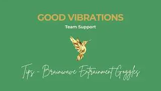 iMRS Brainwave Entrainment System Goggles Tutorial and more