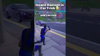 How to Damage Players in Cars in Chapter 6 😳 #fortnite #shorts