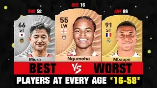 BEST VS WORST Football Players At Every Age 16-58! 😱🔥 ft. Ngumoha, Miura, Mbappe&hellip;