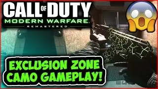 EXCLUSION ZONE CAMO GAMEPLAY IN MODERN WARFARE REMASTERED! THE DARK MATTER OF MWR!