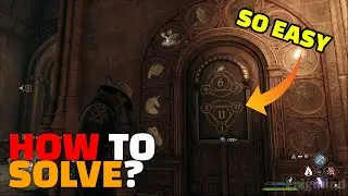 How to solve The Great Hall Reception Hall Symbol Door Puzzle 6 11 - Hogwarts Legacy