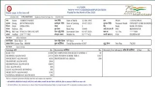 Salary slip of Goods Train Manager |
