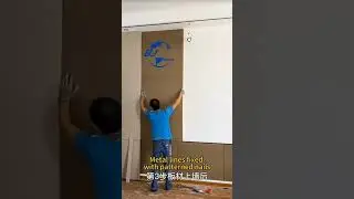 How to install wpc wood veneer wall panel for interior decoration #wallpanels