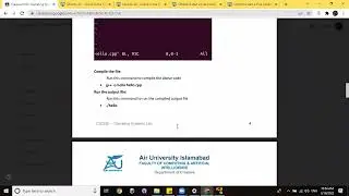 Lab 04 VIM editor and g++ Compiler Operating System Urdu Live Class