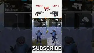 M1917 VS USP-2 FREE FIRE GUN ABILITY TEST | WHO IS BEST #freefireshorts #shorts #freefire