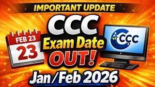 CCC: 🔥January / February 2026 परीक्षा की तारीख जारी 📢 2026 ||#ccchindiquestions#education#viralvideo
