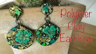 Shamrock Earrings | Polymer Clay Slab Tutorial | St. Patrick’s Day