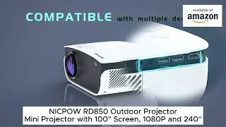 Amazon projector: NICPOW RD850 Outdoor Projector