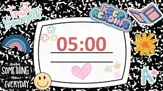 5 Minute Timer - English - Back to School🔔