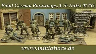 Painting German Fallschirmjäger Paratroops, 1:76 Airfix 01753