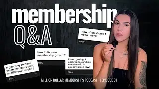 Membership Q+A: Slow Growth? Low Sign-Ups? What to Do When Members Join at Different Levels