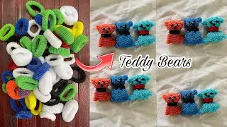 Teddy Bears Made Of Rubber Bands For Hair