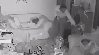 Burglars Break In While Residents Asleep On Couch [CAUGHT ON TAPE]