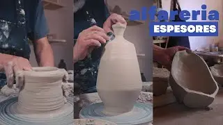 ALFARERIA / Practico espesores en esta pieza / TORNO ALFARERO / ASMR