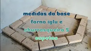 medidas da base forno iglu 85 centímetros de cúpula pré molde