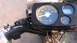 Electric scooter Honda Eve Pax, first start