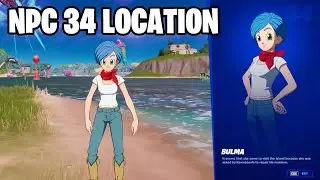 NEW NPC 34 Bulma Location | Fortnite X Dragon Ball Update 12.40