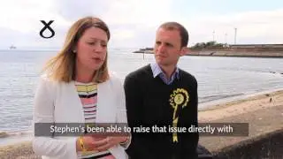 Stephen with Jenny Gilruth MSP