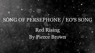Song of Persephone /  Eo's Song from Red Rising by Pierce Brown (Erika Leigh Folk Cover)