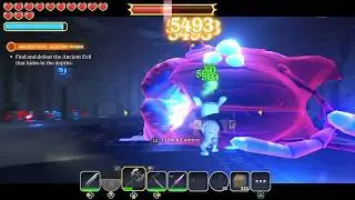 Portal Knights Ancient Worm Hard Mode Boss with Warrior