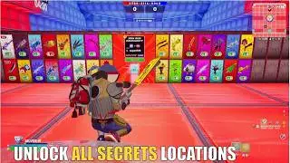 SUPER RED VS BLUE TYPICAL GAMER MAP FORTNITE - ALL SECRETS LOCATIONS PART 20 (FANTASY BLADE)