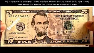 United States New Five Dollar ( $5 ) bill Features & Security