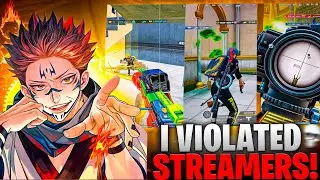 VIOLATED Streamers !!💀 Intense 1v4 in Conqueror Rank Push Lobby | PUBG