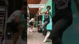 BEN AND PARIS dancing at the gym | funny videos |