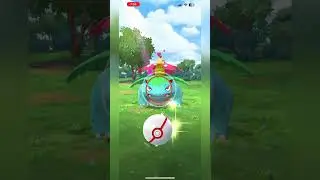 Pok&eacute;mon Go - Catching Venusaur From Mega Venusaur Raid