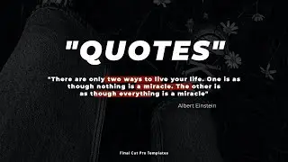 Quotes Titles Pack Final Cut Pro Templates