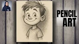 How to Draw a Cute Boy Cartoon - Pencil Sketch Tutorial for Beginners