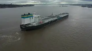 Eastern Pacific Crude Oil Tanker,Tyrrenian sea, approaching Tranmere Oil Terminal.