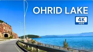 Lake Ohrid View Drive | Albanian Lakeshore | 4K HDR
