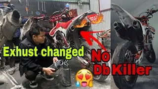 Crossfire rm250 exhust change | sound without db killer ❤️
