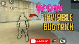 Free fire invisible trick , free fire cloth hiding trick