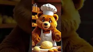 The Bear Baker 🐻🍞 | Funny & Heartwarming Cartoon Short Story | Animated Cartoonz Shorts #shorts