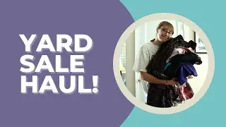LABOR DAY WEEKEND YARD SALE HAUL! VINTAGE DISNEY, 80s DRESSES & MORE!