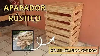 ✅TRANSFORMEI MADEIRA DE PALETE EM UM APARADOR R&Uacute;STICO DE MADEIRA MACI&Ccedil;A INCR&Iacute;VEL [PASSO A PASSO] 🔨✨