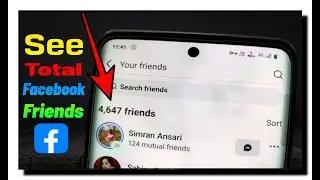 How to Check Total Facebook Friend List | Facebook Par Apne Doston Ki List Kaise Dekhein