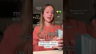 Your a whole. You're complete. Everything is perfect - Tarot Tini