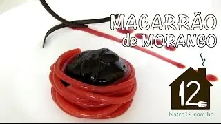 Macarr&atilde;o de Morango - Gastronomia molecular #8