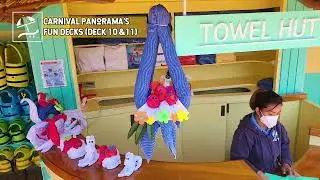 WALKING TOUR OF THE FUN DECKS ON THE CARNIVAL PANORAMA || LIDO DECK 10 & DECK 11