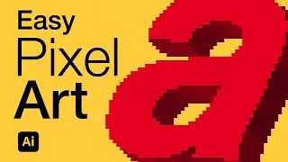 Как создать пиксельную графику в Adobe Illustrator