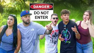 WE GOT CAUGHT Exploring Haunted Forest *Caught On Tape*