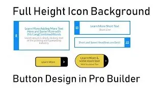 Full Height Icon Background Button Design Setup in Cornerstone Pro Builders