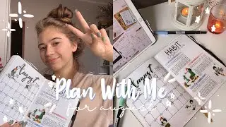 ОФОРМЛЕНИЕ ПЛАНЕРА НА АВГУСТ 2020//PLAN WITH ME//AUGUST 2020 BULLET JOURNAL//ИДЕИ ОФОРМЛЕНИЯ