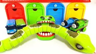 Thomas & Tayo the Little Bus Garage Toys Pranksters of Toy Snark Monster Movie for Kids