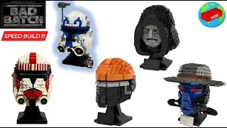 Lego The Bad Bacth Helmet COMPILATION / COLLECTION | SPEED BUILD  | ALLBRICKS42