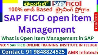 Month End Provisions -  Open Item Management method _ accrual and Deferral - SAP Tutorial  in Telugu